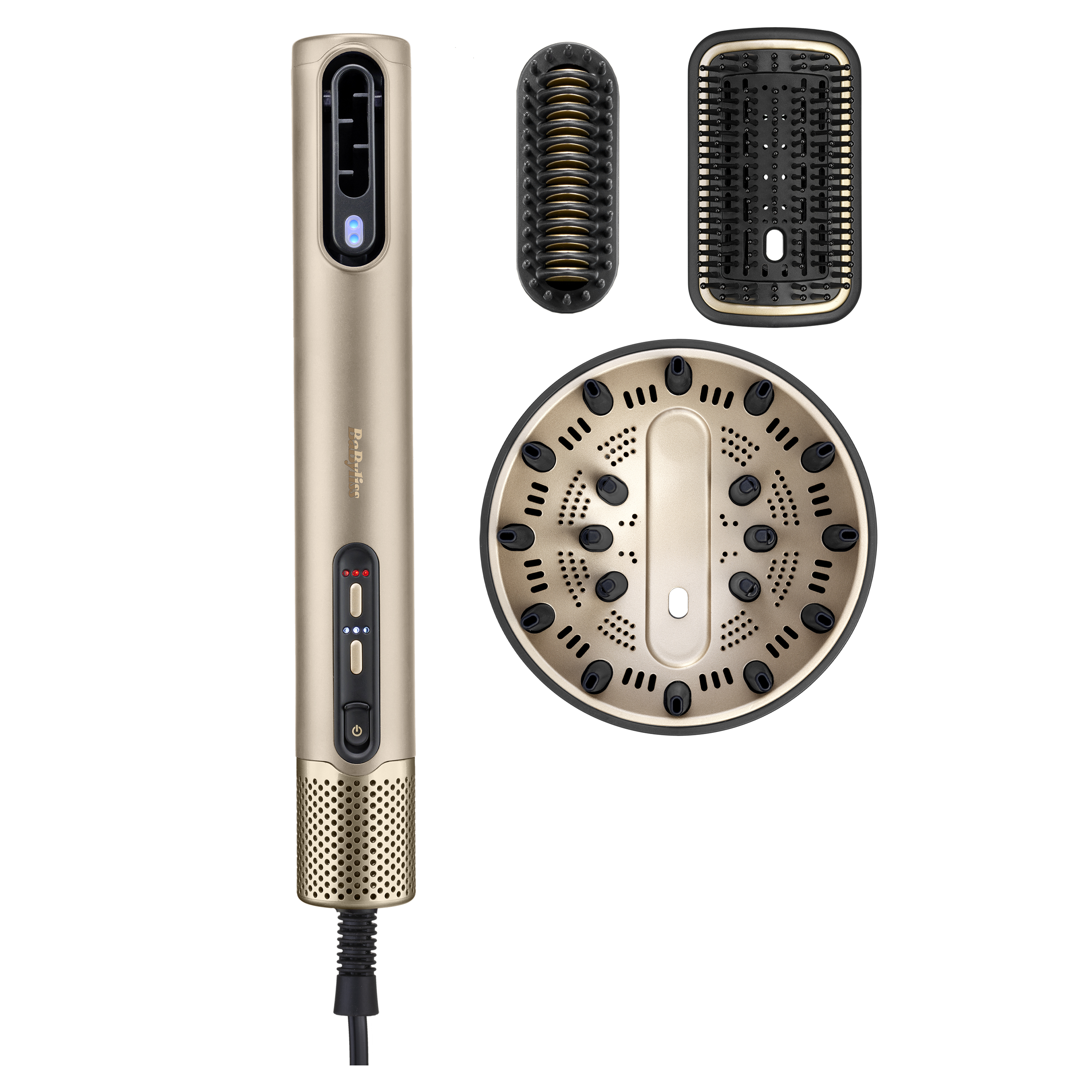 Air Wand Gold Wet-to-Dry Hair Dryer, Straightener & Styler